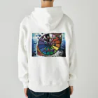 AkironBoy's_Shopのサボテンとサウナの融合 (Fusion of cactns and Sauna) Heavyweight Zip Hoodie