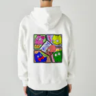 HxA paintshopのめんだこ一家 Heavyweight Zip Hoodie