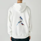 エダマメトイチ雑貨店のI love blue birds 3 -2 Heavyweight Zip Hoodie