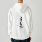 エダマメトイチ雑貨店のI love blue birds 4 -2 Heavyweight Zip Hoodie