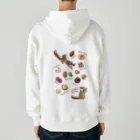 huroshikiのNUTS collection ナッツコレクション Heavyweight Zip Hoodie