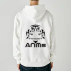 にー【ANMs】のAnimals ホワイトタイガー ヘビーウェイトジップパーカー