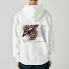 ムーンライトのイラスト風SAKURA Heavyweight Zip Hoodie