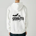 GRIMWORKSのGRIMBATS logo-1 Black ヘビーウェイトジップパーカー