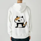 うさやのパンダ風味の三毛猫 Heavyweight Zip Hoodie