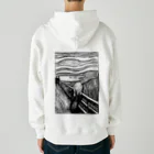 MUGEN ARTのムンク　叫び　Munch / The Scream リトグラフ　 Heavyweight Zip Hoodie