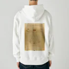 世界美術商店のウィトルウィウス的人体図 / Vitruvian Man Heavyweight Zip Hoodie