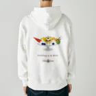 HeartToMeの喫茶　花猫珈琲　＜プリンアラモード＞ Heavyweight Zip Hoodie