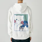 tafu tafuのかわいいポーズのしろぎんしま Heavyweight Zip Hoodie