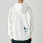 AtelierBoopの波－ボーダーコリー Heavyweight Zip Hoodie