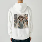 底辺の底辺好きな事を気ままに…。の走る元気な女の子 Heavyweight Zip Hoodie