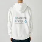 boarding bridgeのbb hoodie (white) Heavyweight Zip Hoodie