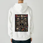 Skull sectionのドクロと薔薇 Heavyweight Zip Hoodie