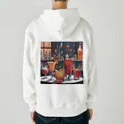 ReoReo-Artの冬のカクテルシリーズ Heavyweight Zip Hoodie