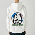 ehime@けだま&もち＆すみのAGILITY SPITZ「タイヤからこんにちは！」 Heavyweight Zip Hoodie