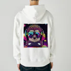 yu-tata-yuのアゲ上げ！DJハリネズミくん Heavyweight Zip Hoodie