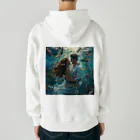 AQUAMETAVERSEの人魚姫と王子の微笑み アメジスト 2846 Heavyweight Zip Hoodie