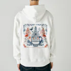 (っ◔◡◔)っ ♥ Le Petit Trésor ♥の花の詩カップ(The Flower Poetry Cup) Heavyweight Zip Hoodie