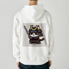 にゃんラボの武士にゃんこ Heavyweight Zip Hoodie