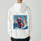 メロンパン猫のサーファーキャット Heavyweight Zip Hoodie