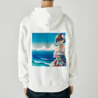 かるるんショップの海と南国と水着と　夏休み Heavyweight Zip Hoodie