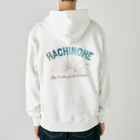 ケイティ企画の八戸ロゴ(ブルーゴールド) Heavyweight Zip Hoodie