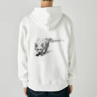 sperz shopの威嚇白猫 Heavyweight Zip Hoodie