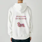 onehappinessのミニチュアダックスフンドとデイジー Heavyweight Zip Hoodie