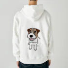 虹色PLUSのスマイル かわいいジャックラッセルテリア犬 Heavyweight Zip Hoodie