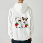 虹色PLUSのかわいい犬ジャックラッセルテリアと苺 Heavyweight Zip Hoodie