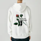 Alba spinaの薔薇蕾のゾウムシ Heavyweight Zip Hoodie