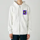 greetenの猫 侍くん 和柄 Heavyweight Zip Hoodie