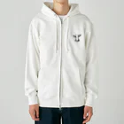 お母さんの気まぐれの面長の牛 Heavyweight Zip Hoodie