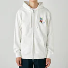 cuuyabowのカラフルヤモリ Heavyweight Zip Hoodie