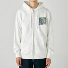 蒼のイノチミジカシコイセヨ・ウチュウジン Heavyweight Zip Hoodie