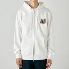 a.m　factoryのクリスマスデグー Heavyweight Zip Hoodie