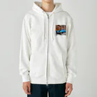 イラストTシャツ【ULTIMATE】のレトロカーさん Heavyweight Zip Hoodie