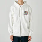 めいぷるはあとのみんなと楽しい！ヒーローショー決めポーズ Heavyweight Zip Hoodie