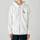 エダマメトイチ雑貨店のI love blue birds 4 -2 Heavyweight Zip Hoodie