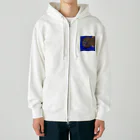 Akali_to_youのAkaliの深海魚シリーズ オニキンメミックス Heavyweight Zip Hoodie