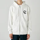 にゃんこのほねほねショップのはちわれさん Heavyweight Zip Hoodie