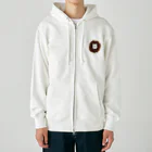 パンニマルのドーナツに囚われたシロクマ チョコVer. Heavyweight Zip Hoodie