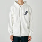 acobi'sの並んで泳ぐペンギン Heavyweight Zip Hoodie