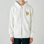 Kotetsu diary(SUZURI店)のゆるゆる柴犬 Heavyweight Zip Hoodie