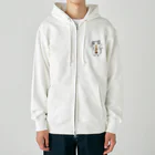 絵娯クリエイトのひのもとにゃんこ®️ 尺八 / 雷蔵 Heavyweight Zip Hoodie