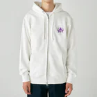 紫猫 千由【ｼﾉﾈ ﾁﾕ】💜🐾🧹の紫猫 千由　公式エンブレム(魔法陣ver.) Heavyweight Zip Hoodie