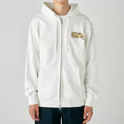 がはくのアトリエの口あんぐりねこ Heavyweight Zip Hoodie