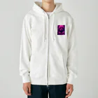 SHITON SHOPのスプラッシュアート✖️ダークファンタジー　クマ Heavyweight Zip Hoodie