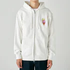 ポップなおみせのダブルアイスクリーム Heavyweight Zip Hoodie