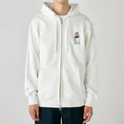 森図鑑の[森図鑑] 和風錦華鳥 Heavyweight Zip Hoodie